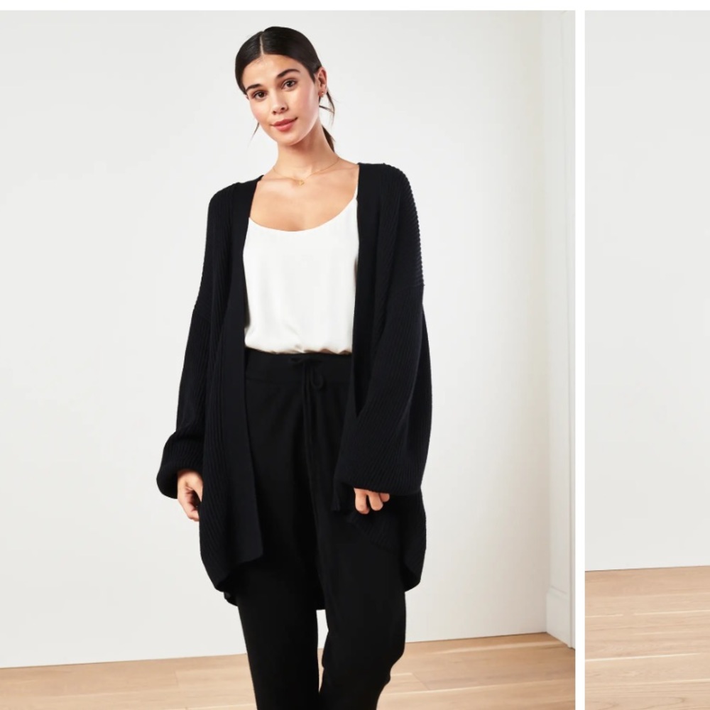 Quince 100% organic cotton oversized cardigan